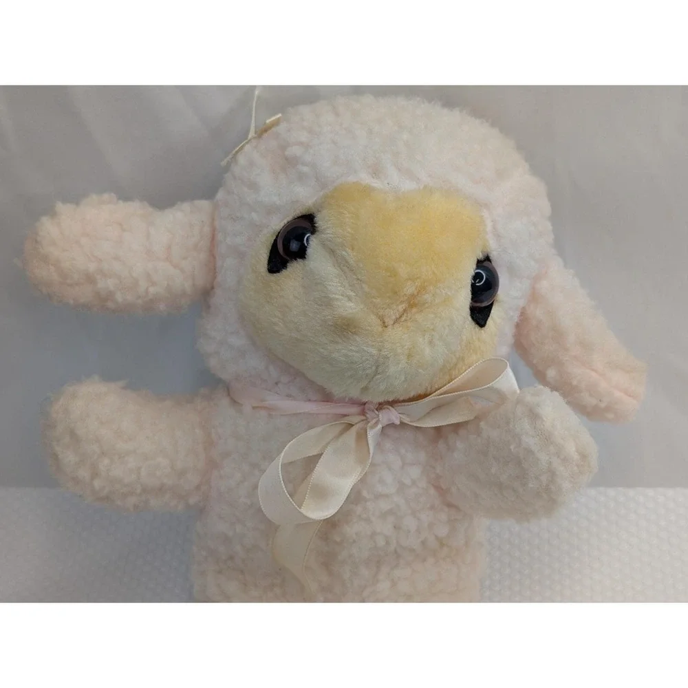 Lamb Sheep Plush Pale‎ Pink 12 Inch Stuffed Animal Toy